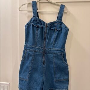 Derek Heart women’s  Blue Denim Romper